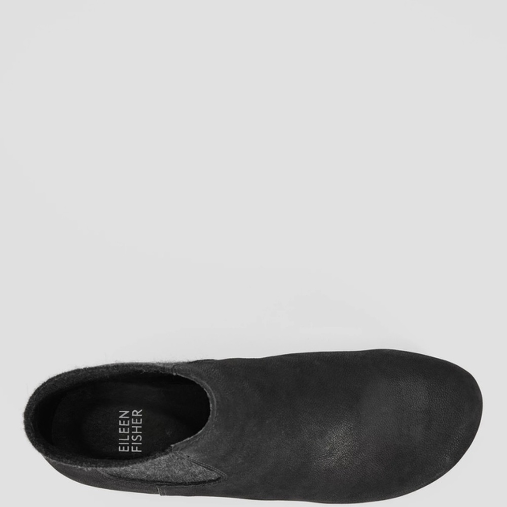 Eileen Fisher Words Oiled Nubuck Clog Bootie - Picture 4 of 10